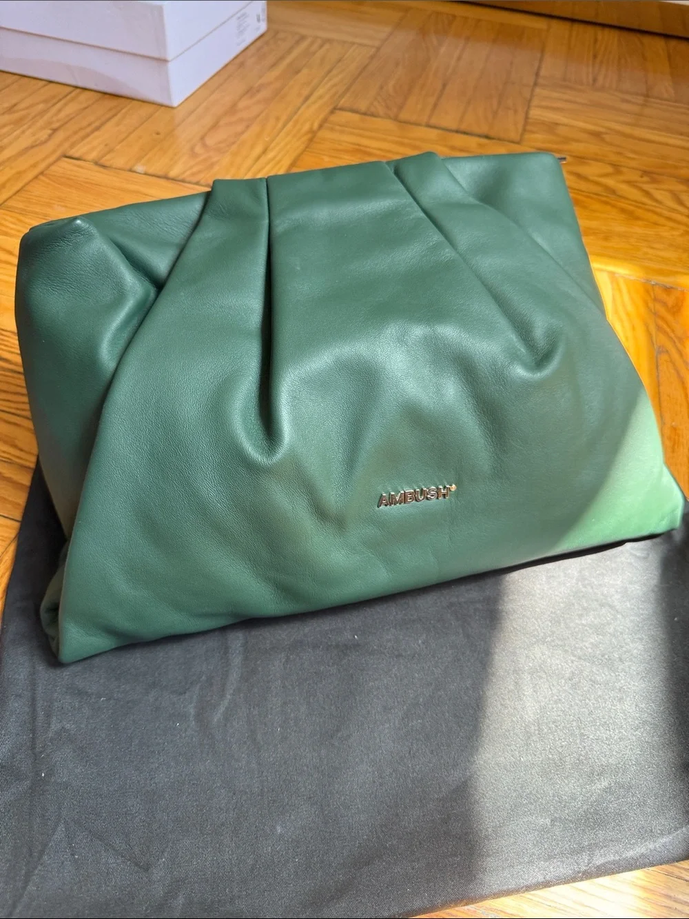 AMBUSH® Dark Green Leather Clutch